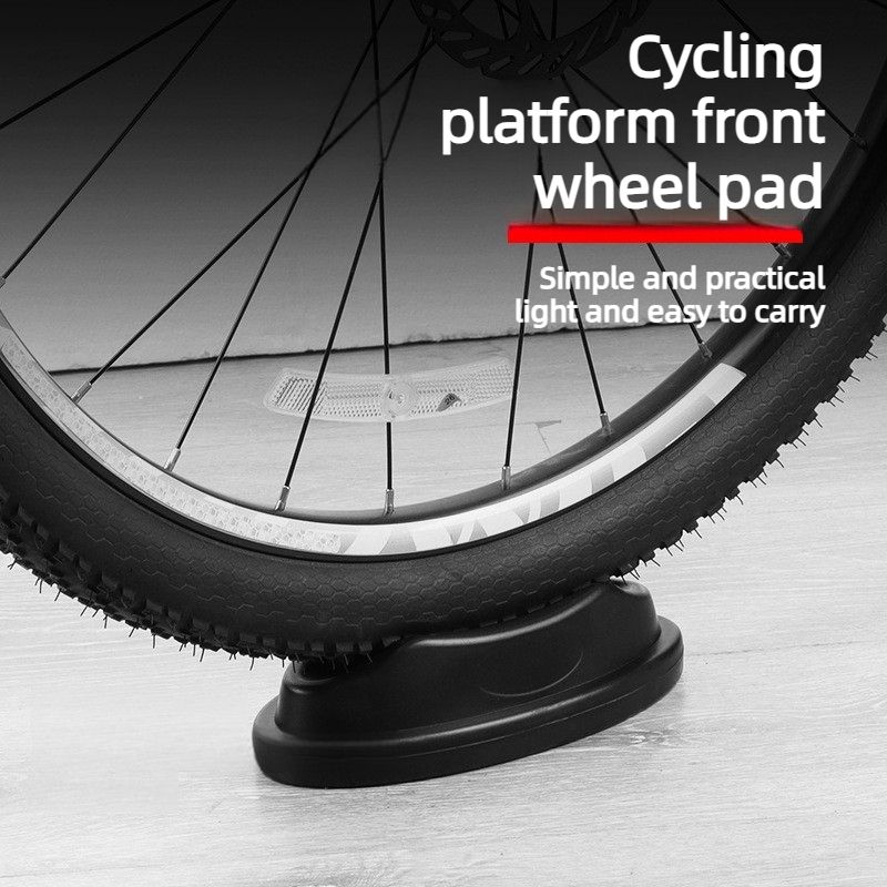 Bike Trainer Front Wheel Riser Block - وسادة إسفنجية لرفع العجلة الأمامية للدراجة،