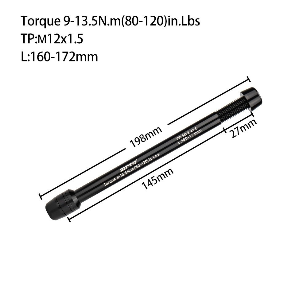 Thru Axle Adapter For Bike Trainer - محول محور ZTTO Trainer بمقاس M12x1.0/1.5/1.75،