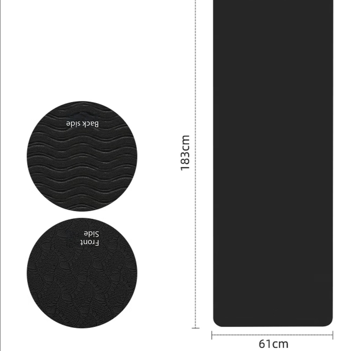 Bike Trainer Mat Noise Reduction - بساط تدريب سميك غير قابل للانزلاق،