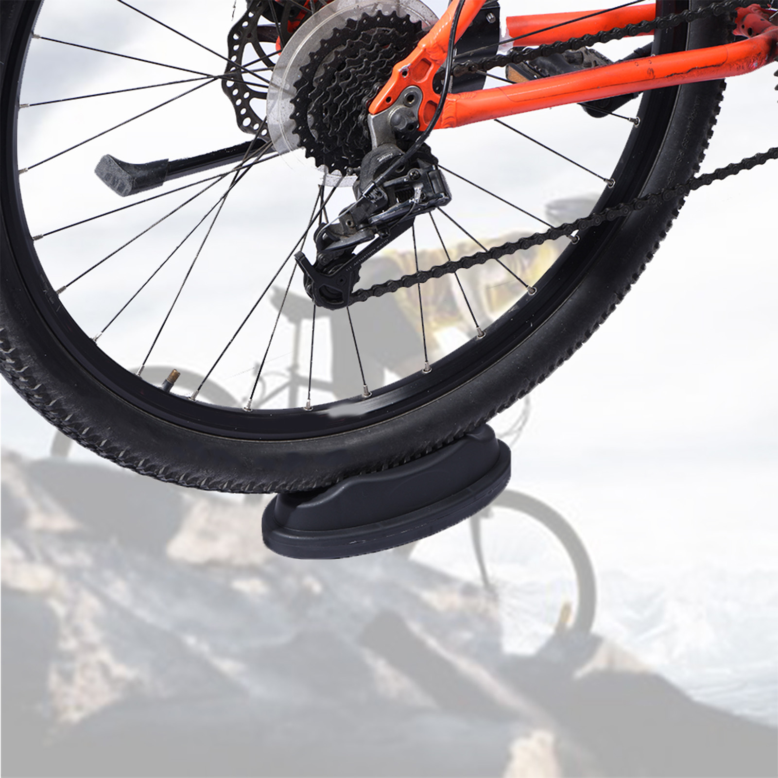 Bike Trainer Front Wheel Riser Block - 【تخفيضات】حامل تدريب عجلة الدراجة، كتلة ركوب