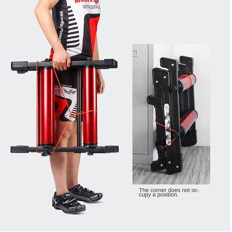 بكرات الدراجة الداخلي الثابتة  - مراجعة Bike Rollers Indoor Cycling Aluminum وسعره