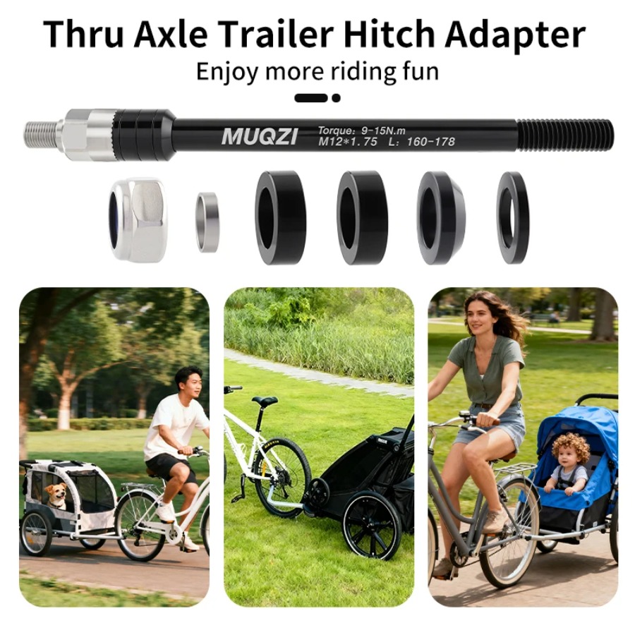 محول وصلة جر الدراجة MUQZI للع - مراجعة Thru Axle Adapter For Bike Trainer وسعره