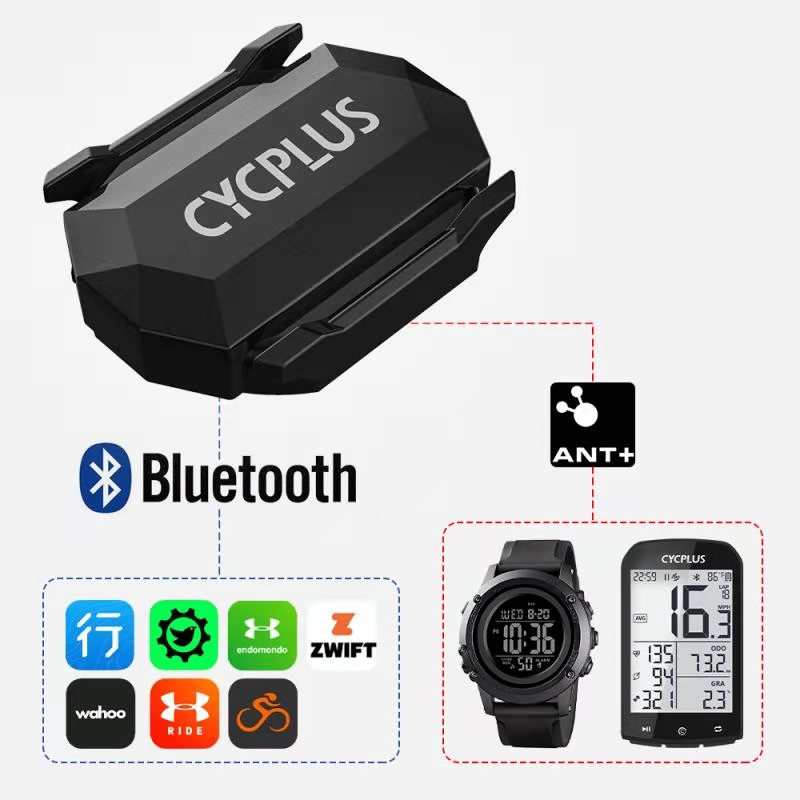 CYCPLUS إيقاع السرعة المزدوج ا - مراجعة Cycling Speed Cadence Sensor Dual وسعره