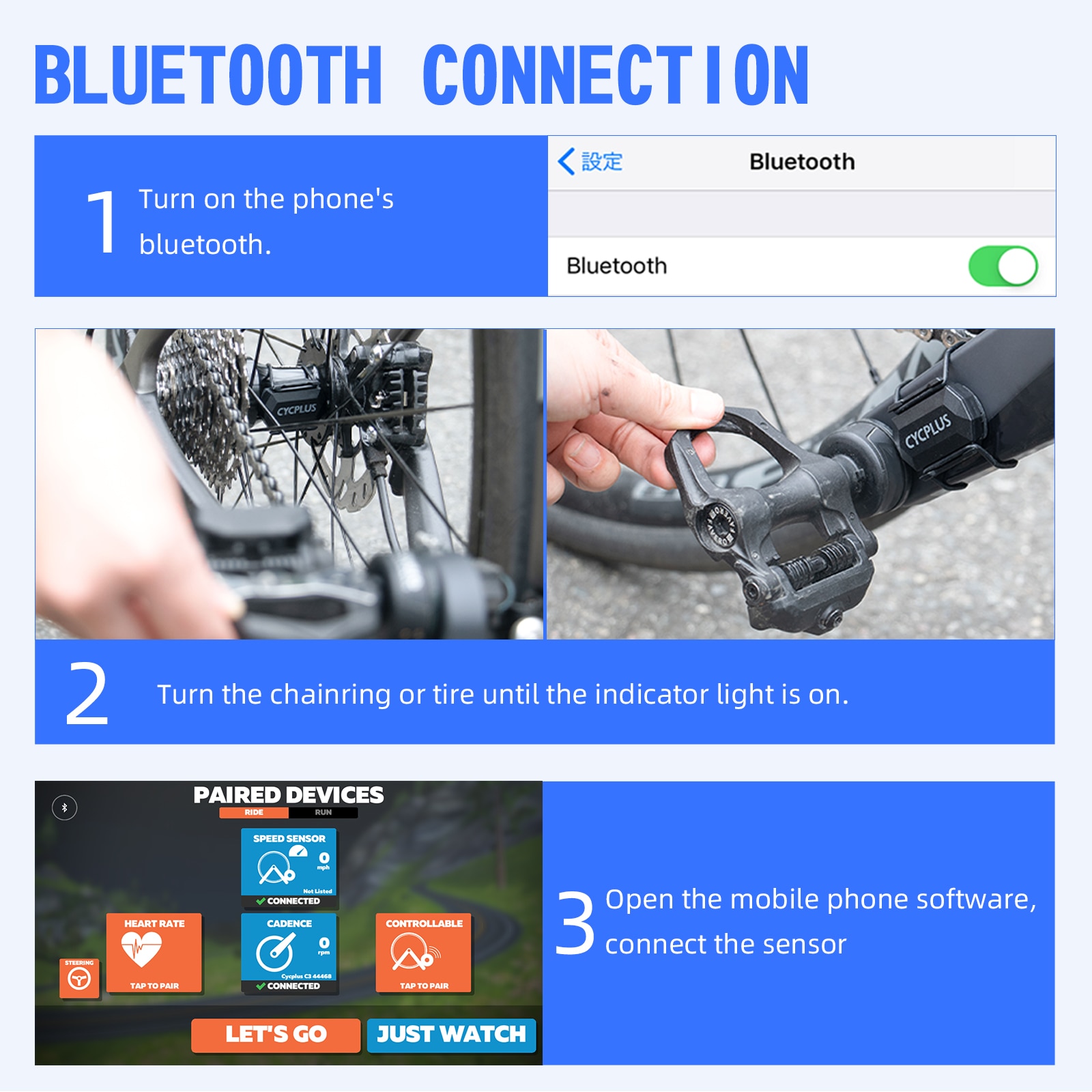 CYCPLUS سرعة الإيقاع مستشعر مز - مراجعة Cycling Speed Cadence Sensor Dual وسعره