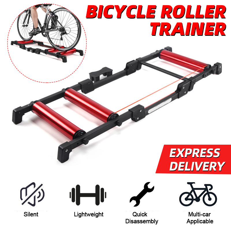 بكرات الدراجة ممارسة داخلية در - مراجعة Bike Rollers Indoor Cycling Aluminum وسعره