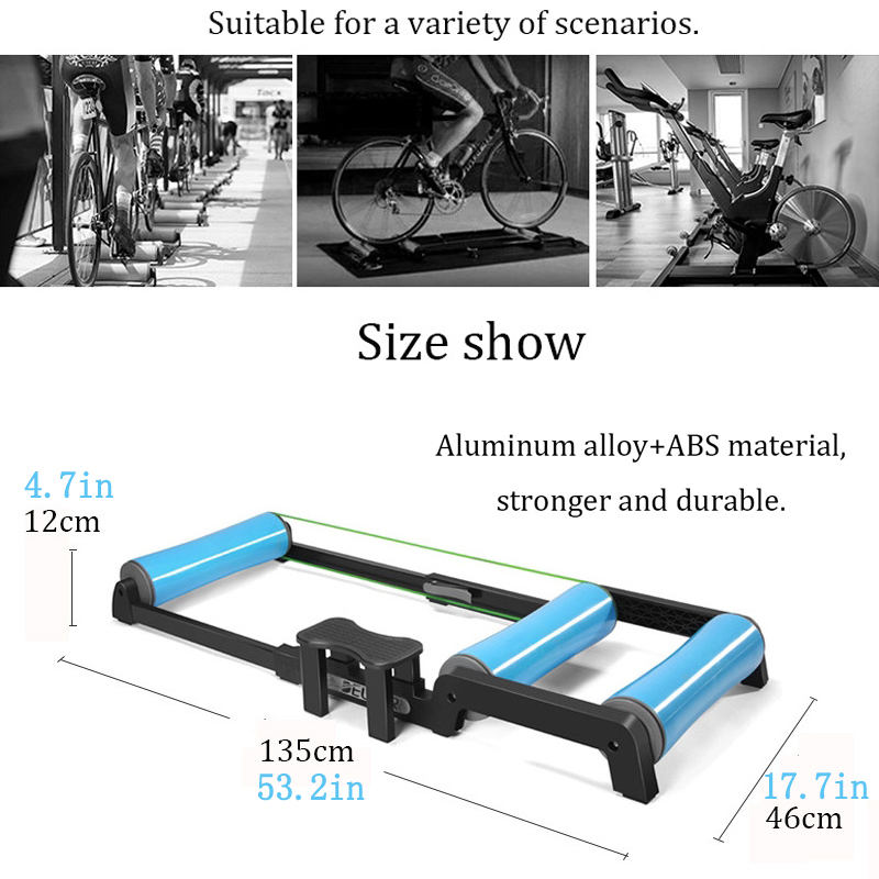 بكرات الدراجة ممارسة داخلية در - مراجعة Bike Rollers Indoor Cycling Aluminum وسعره