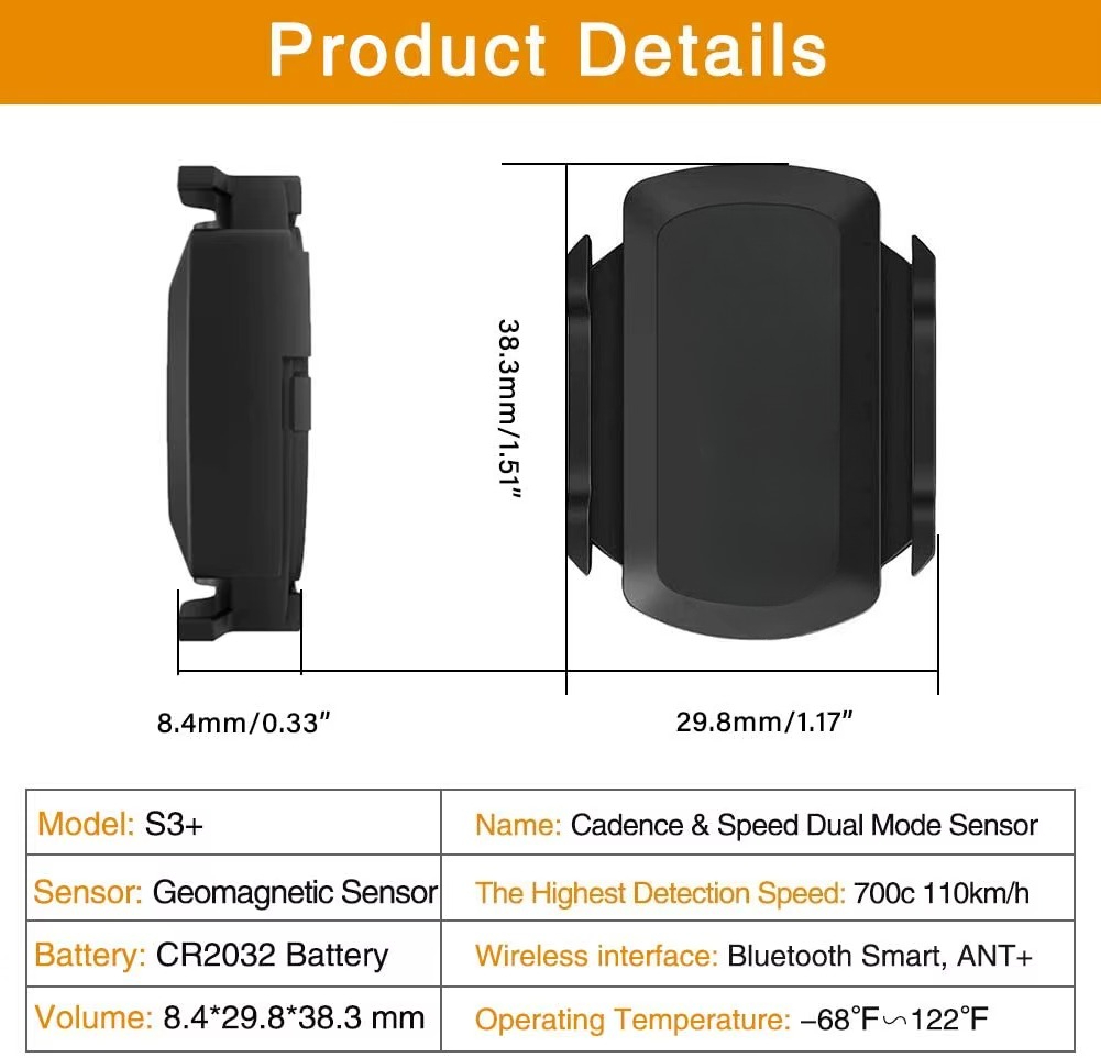 مستشعر سرعة مزدوج الوظيفة لقيا - مراجعة Cycling Speed Cadence Sensor Dual وسعره