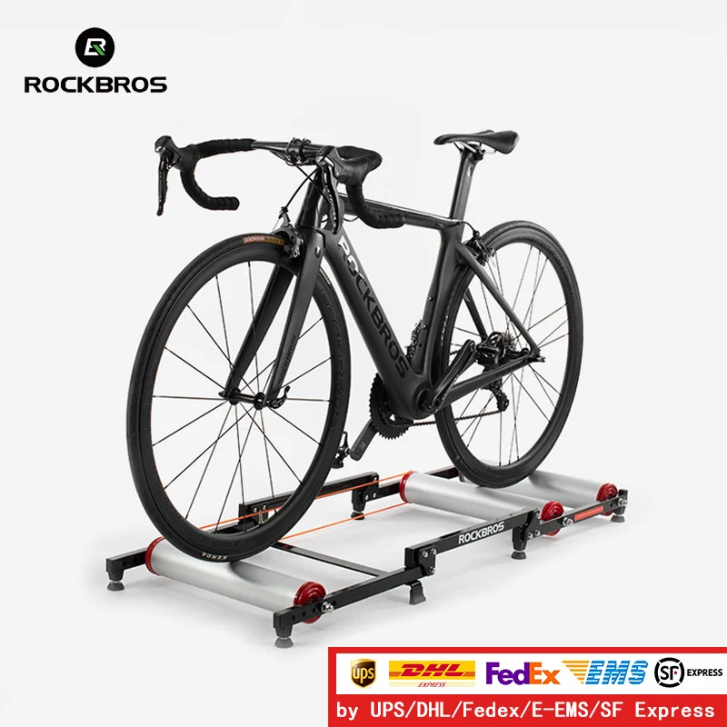 حامل دراجات ROCKBROS للتدريب ا - مراجعة Bike Rollers Indoor Cycling Aluminum وسعره