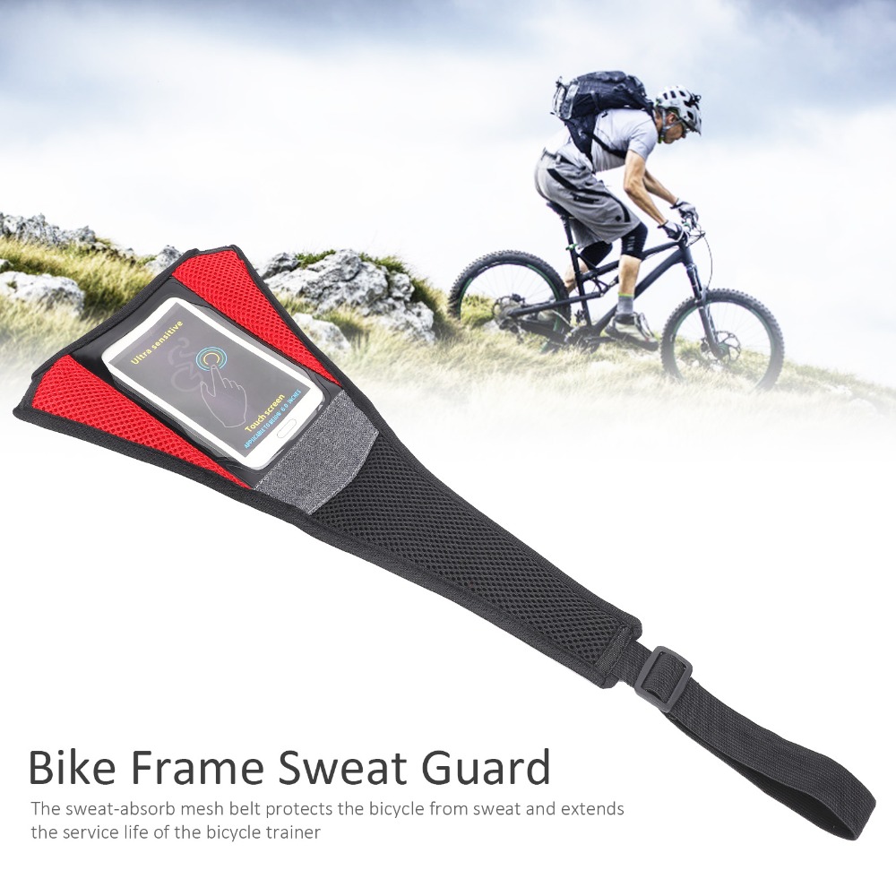 إطار دراجة من قماش الدنيم المق - مراجعة Bike Trainer Sweat Cover Guard وسعره