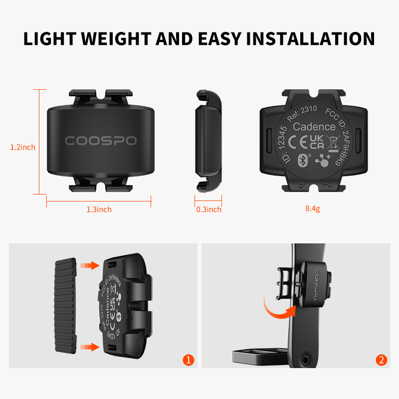 سرعة إيقاع مستشعر دراجة CooSpo - مراجعة Cycling Speed Cadence Sensor Dual وسعره